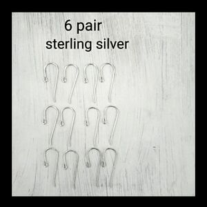 Lot Sterling Silver Ear Wires